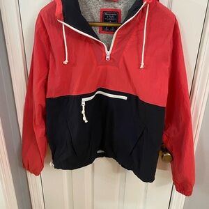 Abercrombie & Fitch Red and Black Jacket